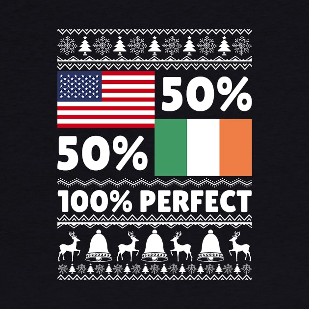 Irish American Flags Xmas Ugly Sweater by salizhonpczxtee